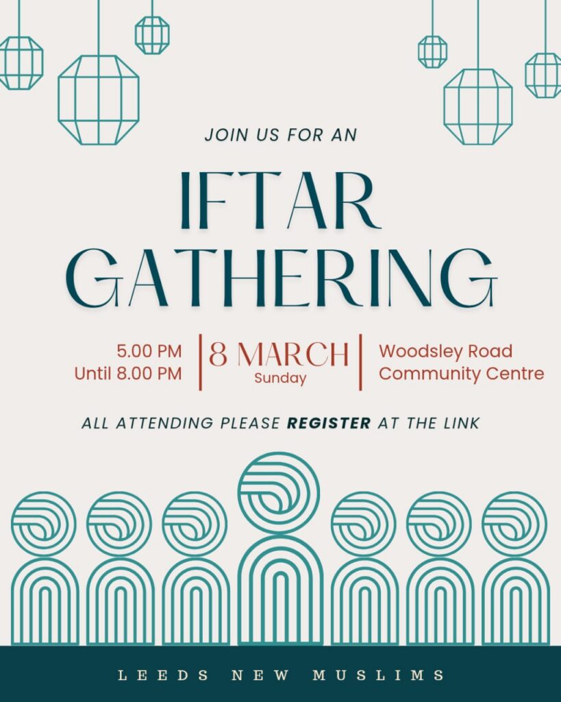 poster for iftar on 8th March 2026